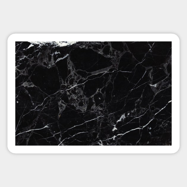 Black Marble Slab Sticker by PixDezines